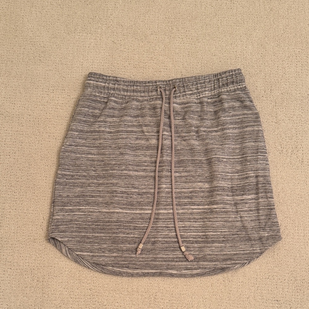 Gray Striped Women's Skirt